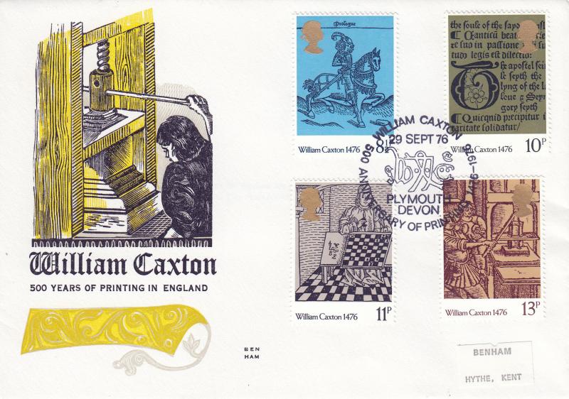 1976 (09) Caxton - Benham Engraved - William Caxton, Plymouth H/S