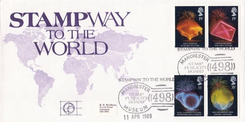 1989 (04) Anniversaries - SP Board 'Stampway To The World' Official
