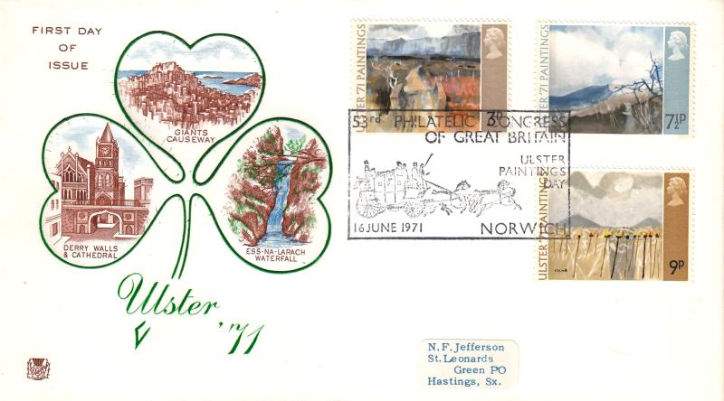 1971 (06) Ulster - Stuart - Philatelic Congress, Ulster Paintings Day H/S