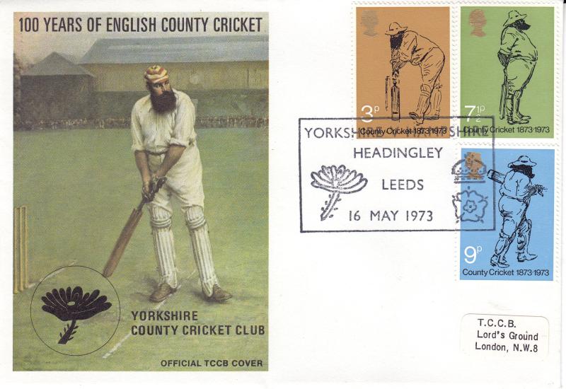 1973 (05) Cricket - TCCB 'Yorkshire County Cricket Club' - Yorkshire v Hampshire, Headingly Official