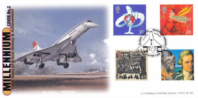 1999 (02) Travellers - Bradbury LFDC 167 'Global Travel, Heathrow Airport' Official