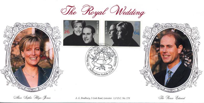 1999 (06) Wedding - Bradbury LFDC 178 'Sandringham 3 Bells' Special