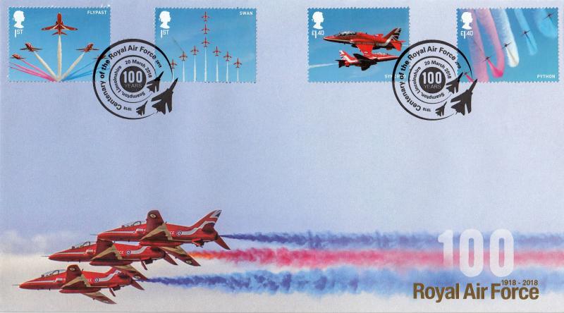 2018 (03) RAF Centenary (M/S) - Internet 'Scampton' Official