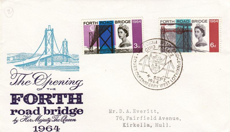 1964 (09) Forth Bridge - Ord - Blue Bridge Cover - South Queensferry H/S