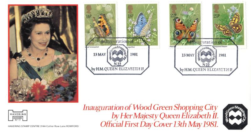 1981 (05) Butterflies - Havering 'Inauguration Wood Green Shopping City' Official