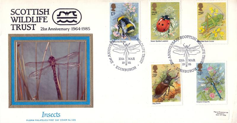 1985 (03) Insects - Pilgrim 'Photo' Image Scottish Wildlife Trust Official