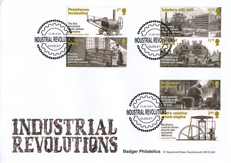 2021 (08) Industrial Revolutions (Stamps) - Badger Philatelics Official