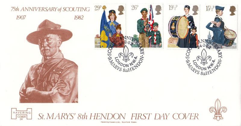 1982 (03) Scouts - Havering 'St Mary's 8th Hendon' Official