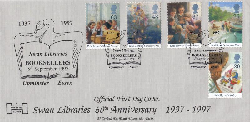 1997 (09) Enid Blyton - Havering 'Swan Libraries Booksellers' Official (Grey Logo Version)