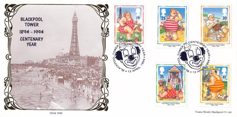 1994 (04) Postcards - Bradbury 'Blackpool Tower Centenary Year' Official