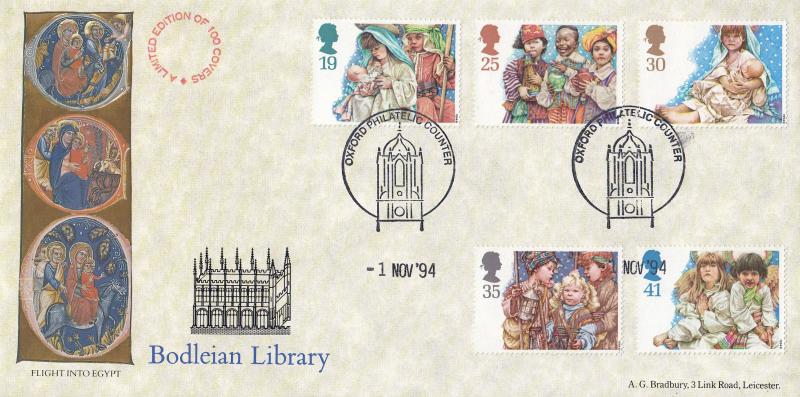 1994 (11) Christmas - Bradbury 'Bodleian Library, Oxford' Special