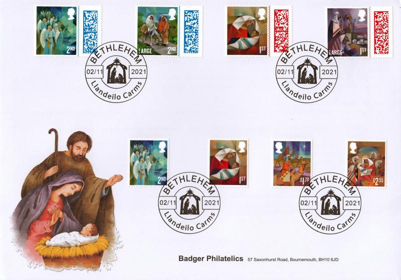 2021 (11) Christmas (Stamps) - Badger Philatelics Official