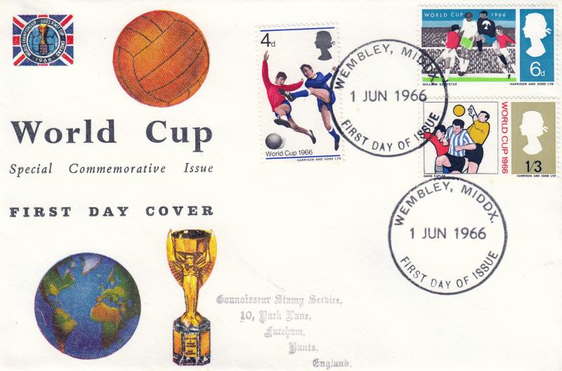 1966 (06) World Cup - Connoisseur - Ord - Wembley FDI