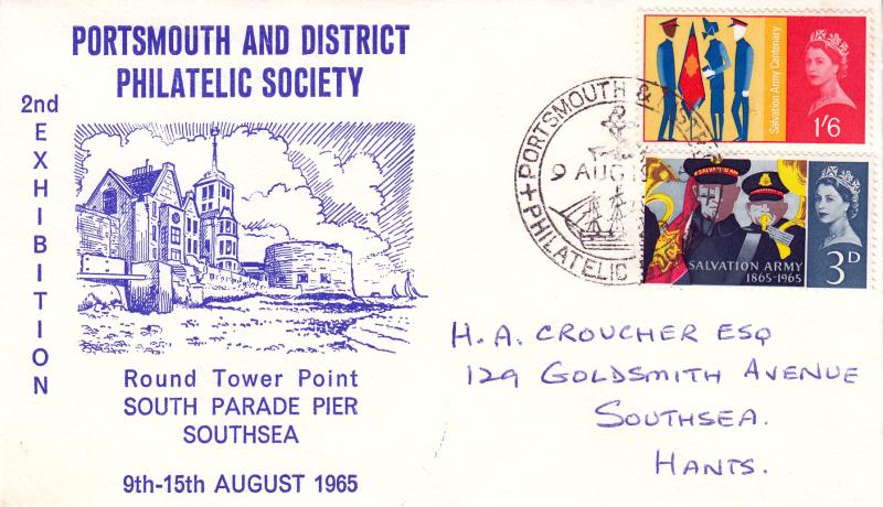 1965 (08) Salvation Army - Ord - Portsmouth & District Philatelic Society Official