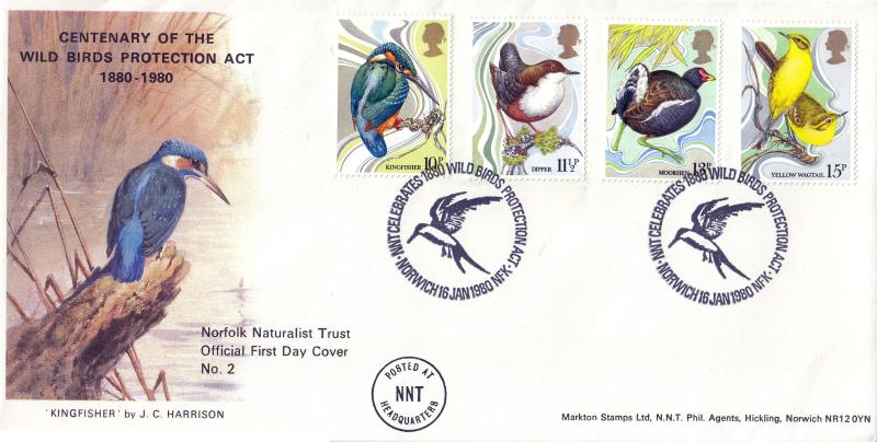 1980 (01) Birds - Markton 'Norfolk Naturalist Trust' Official