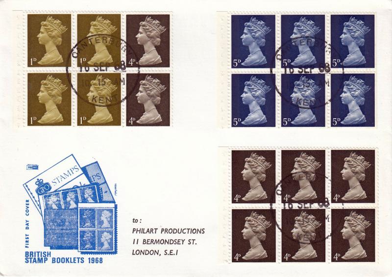 1968 (09) 10/- Scott Explorers Booklet - Philart - All Three Panes - Canterbury CDS