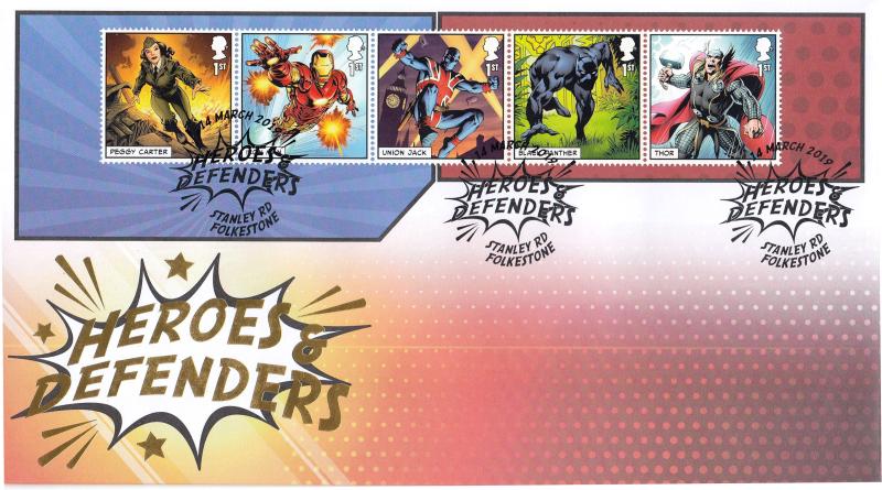 2019 (03) Marvel Comics (Stamps) - Internet 'Stanley Rd' Oficial