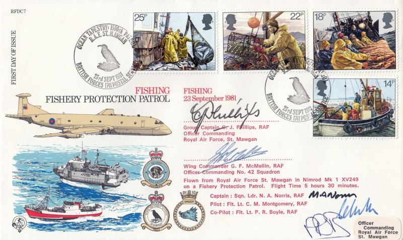 1981 (09) Fishing - Forces RFDC 7 'RAF St. Mawgan' Official