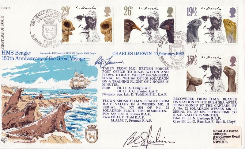 1982 (02) Charles Darwin - Forces RFDC 9 'HMS Beagle' Official