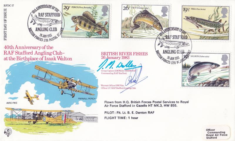 1983 (01) British River Fishes - Forces RFDC 17 'RAF Stafford Angling Club' Official