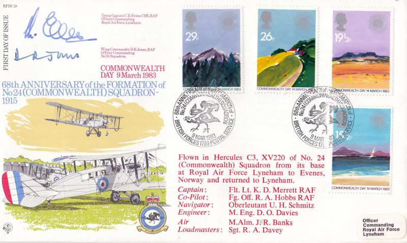 1983 (03) Commonwealth - Forces RFDC 18 'No 24 (Commonwealth) Squadron' Official