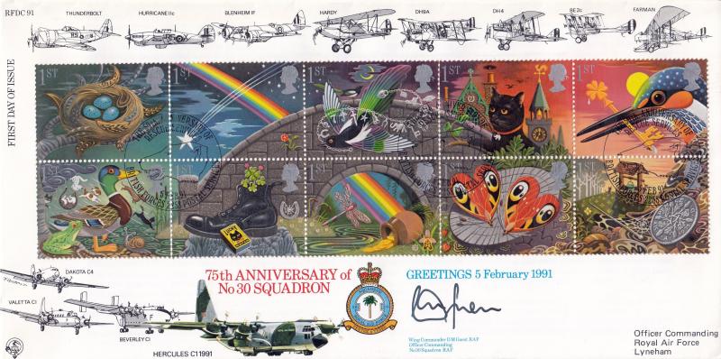 1991 (02) Greetings - Forces RFDC 91 'Rescue Services' Official