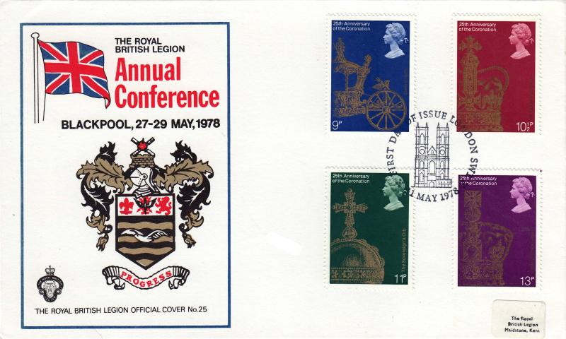 1978 (05) Coronation - Royal British Legion Annual Conference Cover - London SW H/S