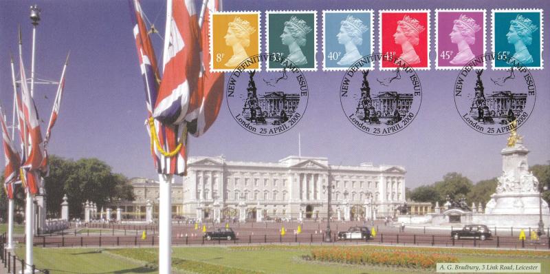 2000 (04) New Definitives - Bradbury 'Buckingham Palace Front View' Official