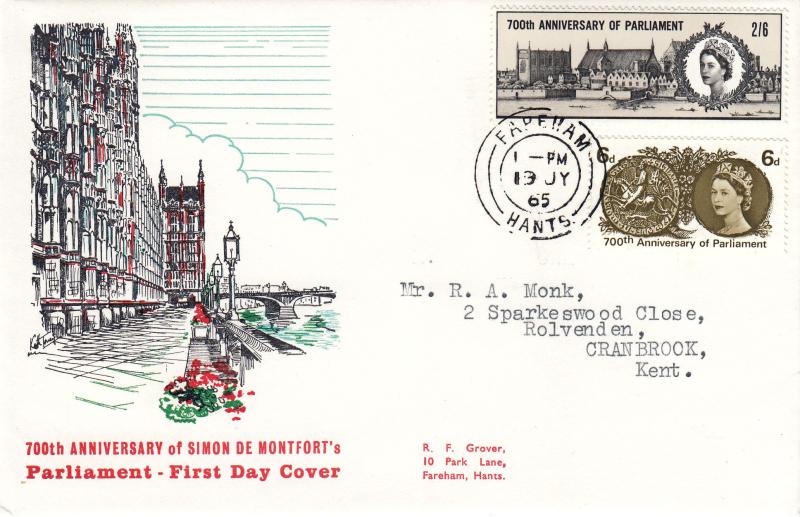 1965 (07) Parliament - Keith Tovey Cover - Ord - Fareham CDS