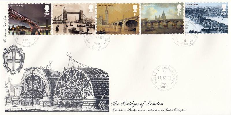 2002 (09) London Bridges - 4d Post - House of Commons OPERATIONAL CDS