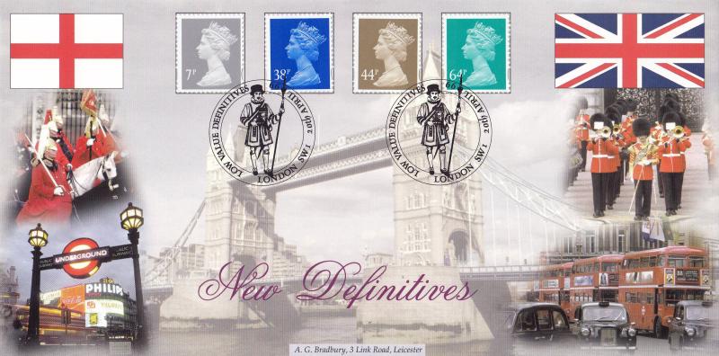 1999 (04) New Definitives - Bradbury (Tower Bridge) Official