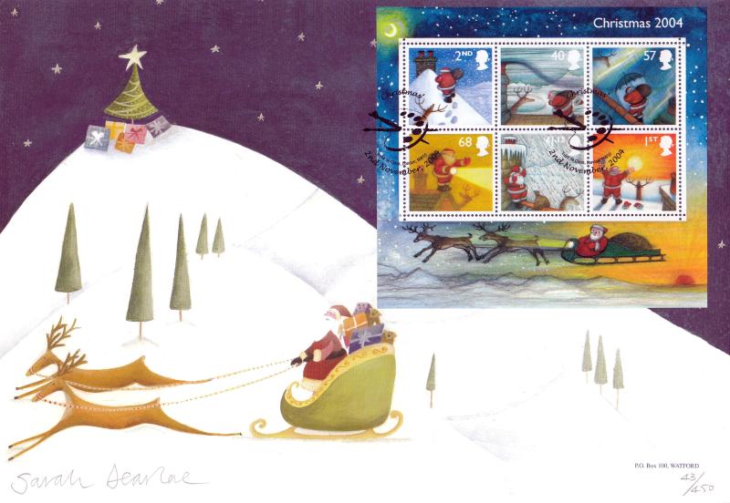 2004 (11) Christmas (M/S) - Westminster 'Palette' Official