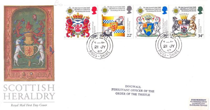 1987 (07) Scottish Heraldry - RM - Dingwall CDS