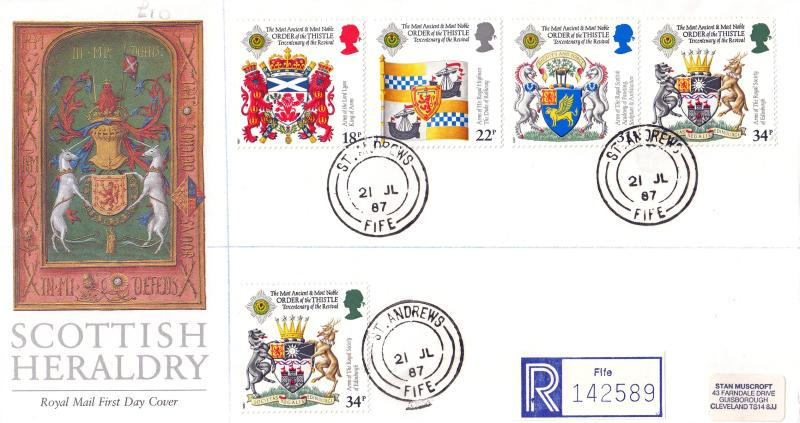 1987 (07) Scottish Heraldry - RM - St Andrews CDS
