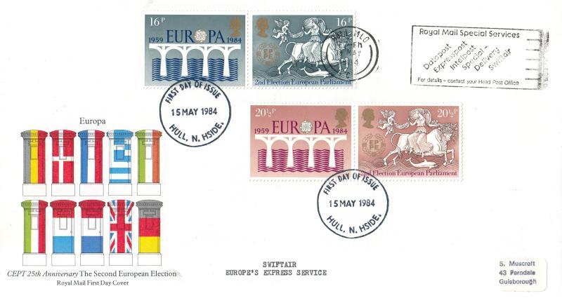 1984 (05) Europa - RM - Royal Mail Special Services Slogan