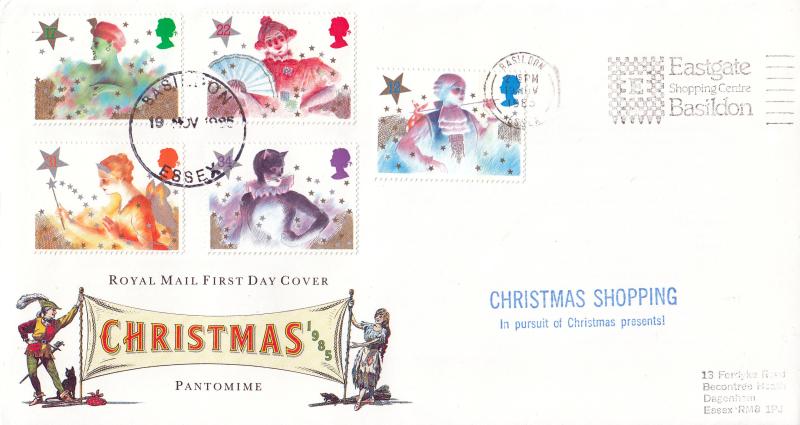 1985 (11) Christmas - RM - Eastgate Shopping Centre, Basildon Slogan