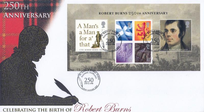 2009 (01) Robert Burns M/S - Internet 'Alloway' Official