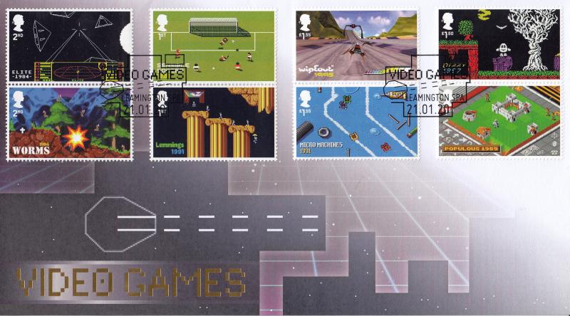 2020 (01) Video Games (Stamps) - Internet 'Leamington Spa' Official