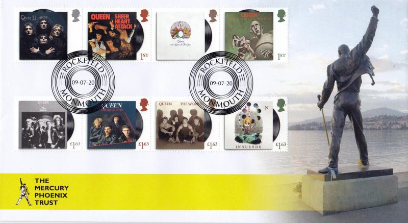 2020 (07) Freddie Mercury (Stamps) - Internet 'Rockfield' Official