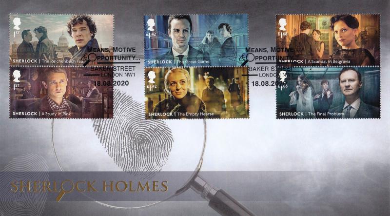 2020 (08) Sherlock Holmes (Stamps) - Internet 'Baker Street' Official