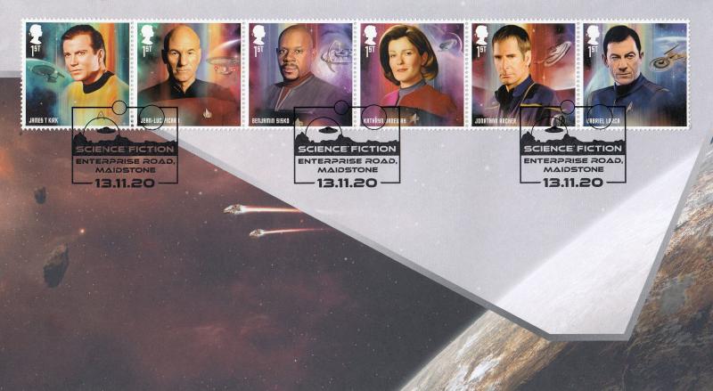 2020 (11) Star Trek (Stamps) - Internet 'Enterprise Road' Official