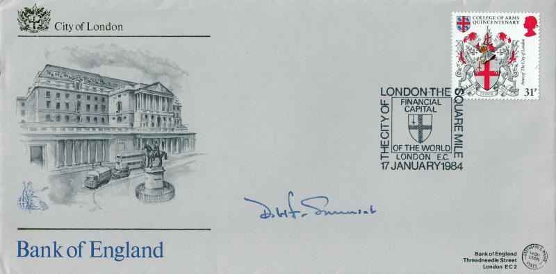 1984 (01) Heraldry - G&P (Bank of England) Official (s) - Signed by D H F Somerset
