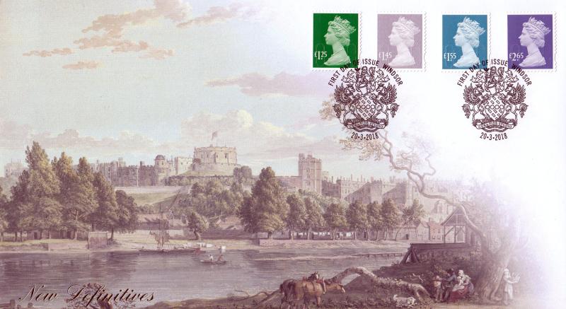 2018 (03) Machin New High Values - Internet 'Windsor River View' Cover - Windsor 'Arms' H/S