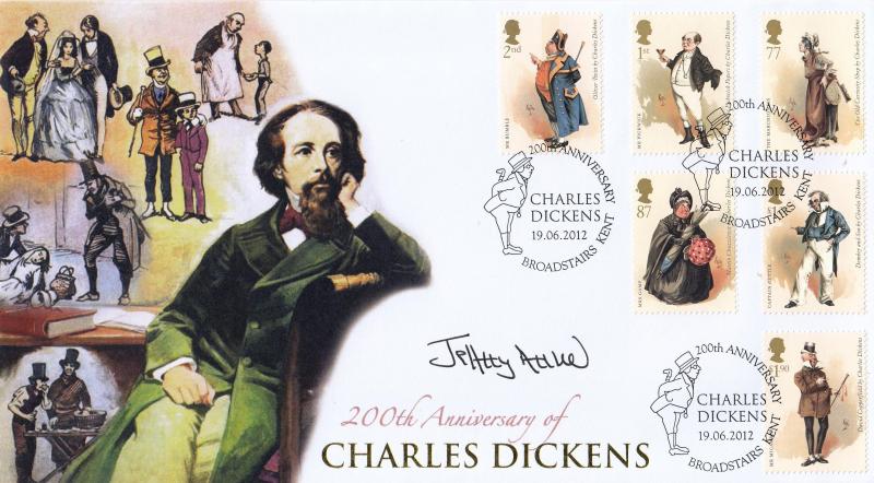 2012 (06) Charles Dickens (Stamps) - Internet 'Broadstairs' Official - Signed by Jeffrey Archer