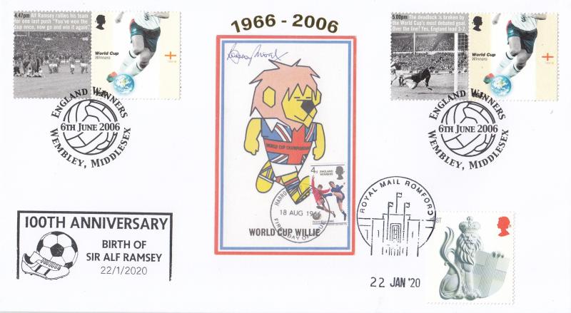 2006 (06) World Cup (Generic Stamps) - Internet (Wembley Ball) Special - Then DOUBLED at Romford