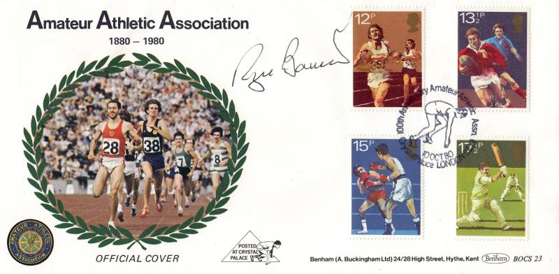 1980 (10) Sport - Benham BOCS 23 - AAA Crystal Place H/S - Signed by Roger Bannister