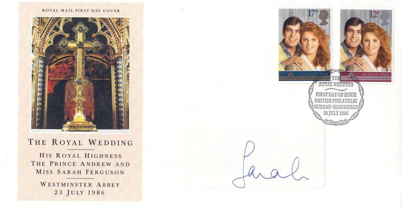 1986 (07) Wedding - RM - Edinburgh H/S - With Label signed by Sarah (The Bride)