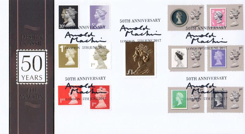 2017 (06) Machin Definitives - Internet 'Arnold Machin Signature, London' Special