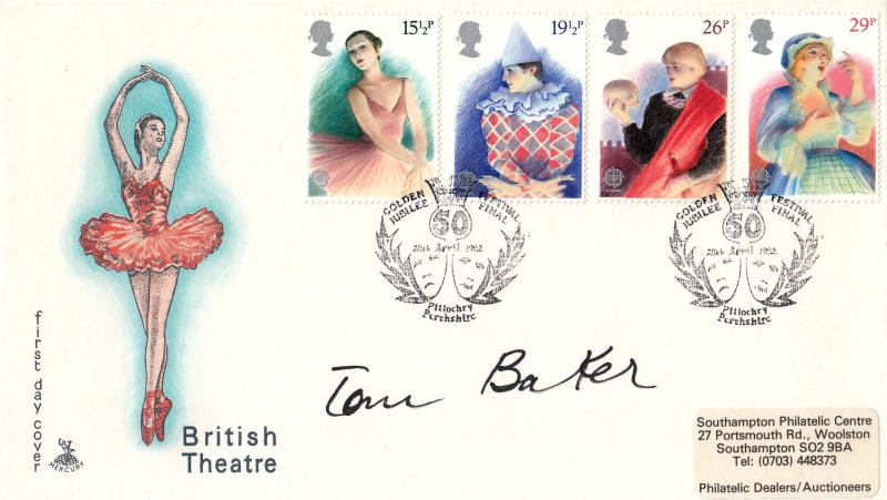 1982 (04) Theatre - Mercury - Pitlochry Golden Jubilee H/S - Signed by Tom Baker