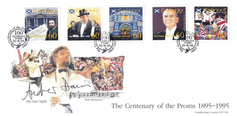 1995 (09) The Proms Centenary - Keith Prowse (Grandborough) Special - Signed by Sir Andrew Davis